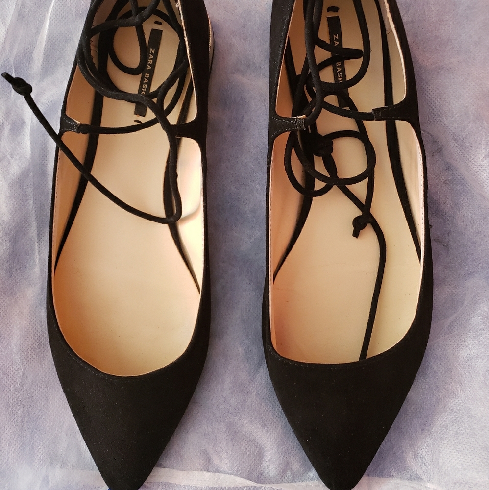 Zara Black Flats